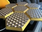 Preview: 3D Wandpaneele Mosaik | Farben: Seiden Gold & Lila + Gold