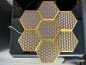 Preview: 3D Wandpaneele Mosaik | Farben: Seiden Gold & Lila + Gold