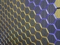 Preview: 3D Wandpaneele Mosaik | Farben: Seiden Gold & Lila + Gold + Schwarz