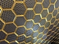 Preview: 3D Wandpaneele Mosaik | Farben: Seiden Gold & Lila + Gold + Schwarz