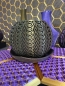 Preview: 3D Pflanzenkübel Moderner Designer-Pflanzentopf, Farbe: Gold-Lila-Schwarz