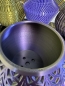 Preview: 3D Pflanzenkübel Moderner Designer-Pflanzentopf, Farbe: Gold-Lila-Schwarz