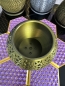Preview: 3D Pflanzenkübel Moderner Designer-Pflanzentopf, Farbe: Gold-Schwar