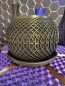 Preview: 3D Pflanzenkübel Moderner Designer-Pflanzentopf, Farbe: Gold-Schwarz