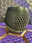 Preview: 3D Blumentopf Moderner Designer-Pflanzentopf, Farbe: Gold-Schwarz