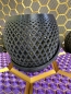 Preview: 3D Blumentopf Moderner Designer-Pflanzentopf, Farbe: Gold-Schwarz
