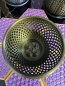 Preview: 3D Blumentopf Moderner Designer-Pflanzentopf, Farbe: Gold-Schwarz