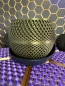 Preview: 3D Blumentopf Moderner Designer-Pflanzentopf, Farbe: Gold-Schwarz