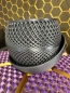 Preview: 3D Blumentopf Moderner Designer-Pflanzentopf, Farbe: Titan Grau