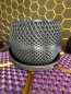 Preview: 3D Blumentopf Moderner Designer-Pflanzentopf, Farbe: Titan Grau