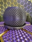 Preview: 3D Blumentopf Moderner Designer-Pflanzentopf, Farbe: Seide Gold-Lila-Schwarz