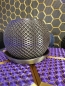 Preview: 3D Blumentopf Moderner Designer-Pflanzentopf, Farbe: Seide Gold-Lila-Schwarz