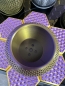 Preview: 3D Blumentopf Moderner Designer-Pflanzentopf, Farbe: Seide Gold-Lila-Schwarz