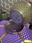 Preview: 3D Blumentopf Moderner Designer-Pflanzentopf, Farbe: Seide Gold-Lila-Schwarz