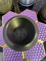 Preview: 3D Blumentopf Moderner Designer-Pflanzentopf, Farbe: Seide Gold-Schwarz