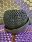 Preview: 3D Blumentopf Moderner Designer-Pflanztopf, Blumenkübel, Farbe: Gold-Schwarz