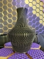 Preview: Big Vase, 3D Deko & Design, Seide Gold-Lila-Schwarz