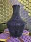 Preview: Big Vase, 3D Deko & Design, Seide Gold-Lila-Schwarz