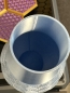 Preview: Elegante 3D-Druck Vase, Farbe: Seide Blau