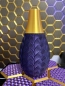 Preview: Elegante 3D-Druck Vase, Farbe: Seiden Lila + Gold + Schwarz