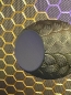 Preview: Elegante 3D-Druck Vase, Farbe: Seiden Lila + Gold + Schwarz