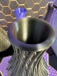 Preview: Vase, 3D Deko & Design, Farbe: Gold-Lila-Schwarz