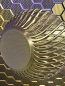 Preview: Vase 3D Deko & Design, Farbe: Gold-Lila-Schwarz