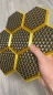 Preview: 3D Wandpaneele Mosaik | Farben: Seiden Gold & Lila + Gold + Schwarz