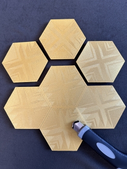 3D Wandpanel aufkleben