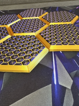 3D Wandpaneele Mosaik | Farben: Seiden Gold & Lila + Gold + Schwarz