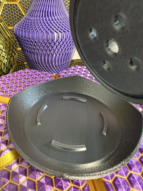 3D Pflanzenkübel Moderner Designer-Pflanzentopf, Farbe: Titan Grau