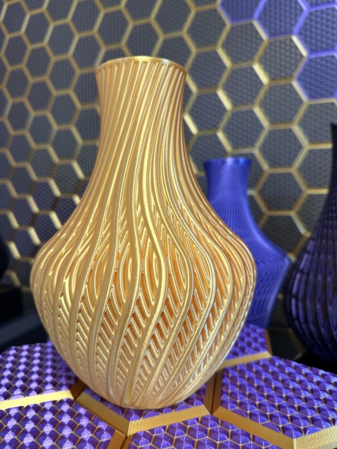 Big Vase, 3D Deko & Design, Farbe: Seide Gold