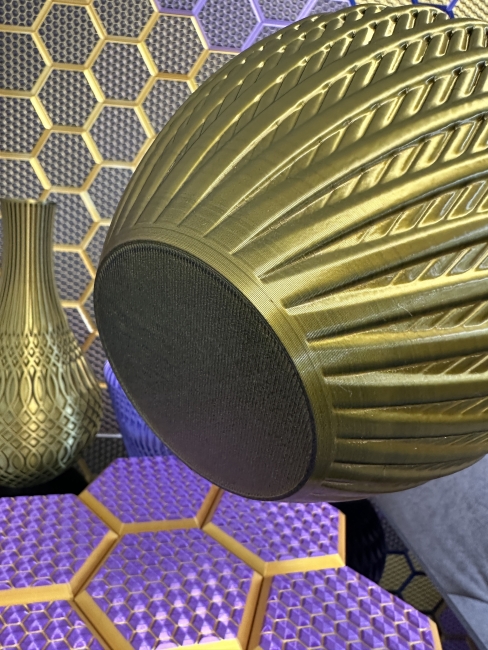 Big Vase, 3D Deko & Design, Farbe: Gold-Schwarz