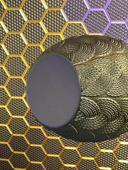 Elegante 3D-Druck Vase, Farbe: Seiden Lila + Gold + Schwarz