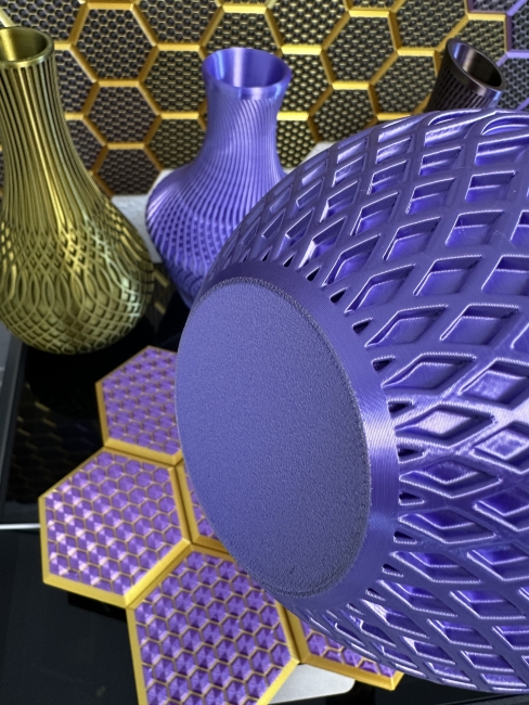 Vase, 3D Deko & Design, Farbe: Seide Lila
