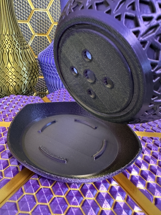 3D Pflanzenkübel Moderner Designer-Pflanzentopf, Farbe: Gold-Lila-Schwarz