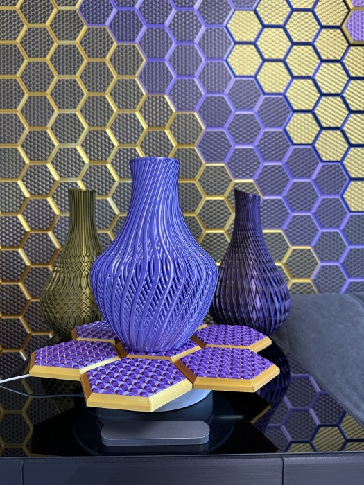 Big Vase, 3D Deko & Design, Farbe: Seide Lila