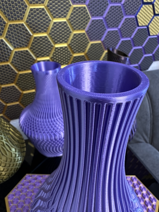 Vase, 3D Deko & Design, Farbe: Seide Lila