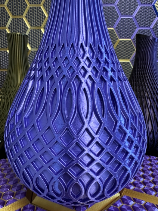 Vase, 3D Deko & Design, Farbe: Seide Lila