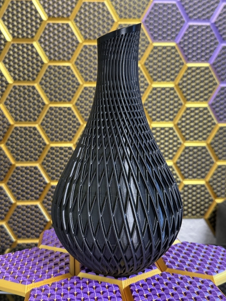 Vase, 3D Deko & Design, Farbe: Gold-Schwarz