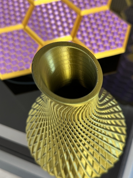 Vase, 3D Deko & Design, Farbe: Gold-Schwarz