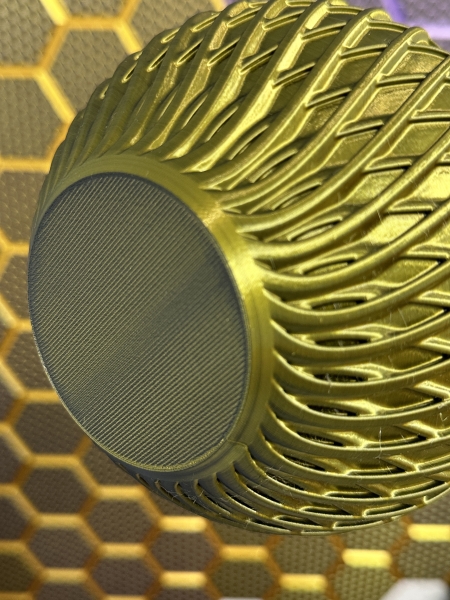 Vase, 3D Deko & Design, Farbe: Gold-Schwarz